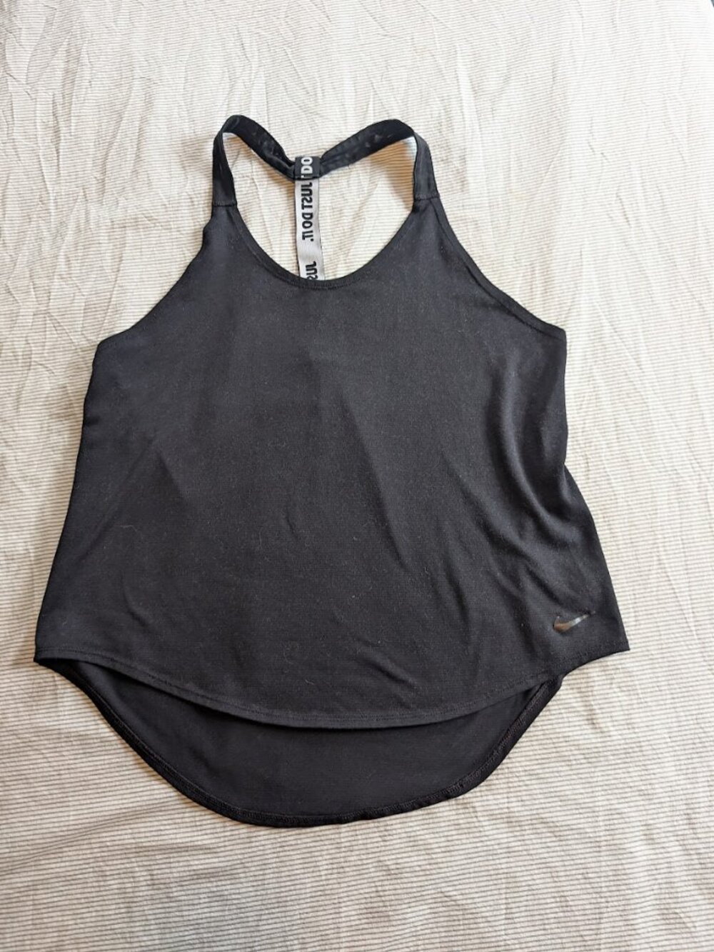 Nike Black T Back Tank Loose Fit Medium